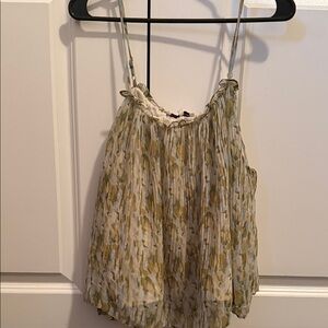 Jacqui E Olive and Cream Camisole Top